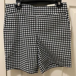 Talbots Outlet Checker Bi Stretch Shorts